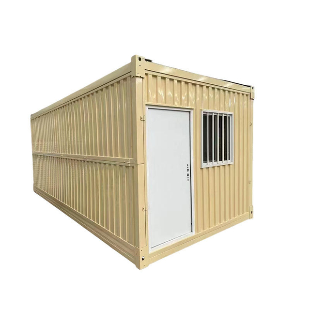 Casa per container ondulata pieghevole in acciaio Semplice ufficio di residenza mobile per uso esterno Contenitore flat pack per esterni integrato